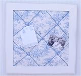 Toile Memo Board in Blue