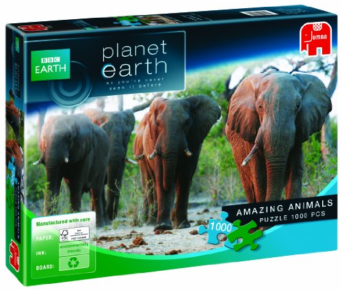 Jumbo 17041 - Planet Erde - Bedrohte Tierarten / Afrikanische Elefanten - 1000 Teile Preisvergleich