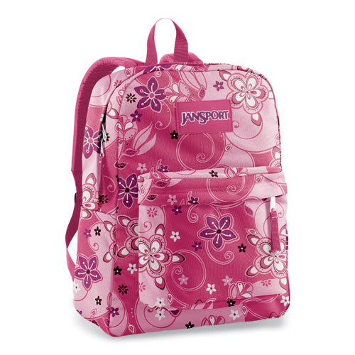 Classic Superbreak Backpack in Pink Daiquiri Floral by Jansport
