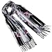 100% Acrylic Abstract Watercolor Flowers Painting Tassel Ends Long Scarf Shawl