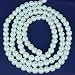 Light Green Round Glass Pearl Loose Beads 8mm 1 Strand