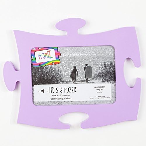 Lilac 5x7 Linking Puzzle Shaped Frame - Medium