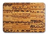 Proteak Teak Cutting Board Rectangle 20-by-14-by-2-1/2-Inch End Grain with Bowl Cut-Out