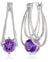 Sterling Silver Hoop Earrings (0.57" Diameter)