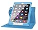 iPad Air 2 Case, Apple iPad Air 2 Leather Case, rooCASE Dual View Slim Fit Leather PU Folio Case with Smart Cover Auto Sleep / Wake Feature for Apple iPad Air 2 (iPad 6) 2014 Model, Blue