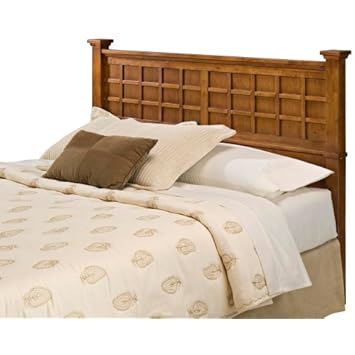 Home Style 5180-501 Arts and Crafts Queen Headboard, Cottage Oak
