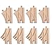 ORBRIUM 8X 3.5 Curved Switch Tracks Wooden Train Expansion Set Pack Compatible with Thomas Chuggington Brio Melissa Doug Imaginarium