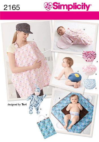 Simplicity Sewing Pattern 2165: Baby Accessories, Size A (All Sizes)