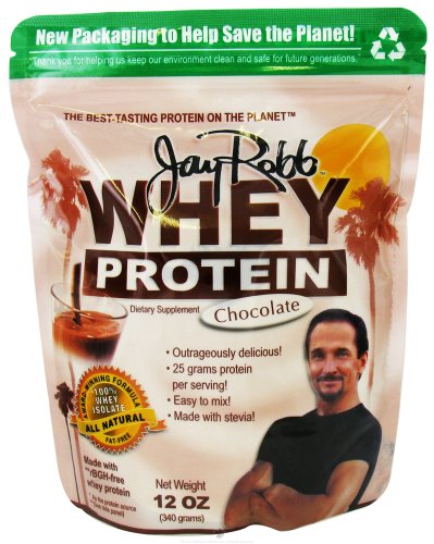 Jay Robb Whey Protein Powder Chocolate -- 12 oz