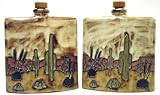 Review Mara  / 24 Oz. MARA Stoneware COLLECTIBLE Liquor Flask DECANTER Desert CACTUS Design