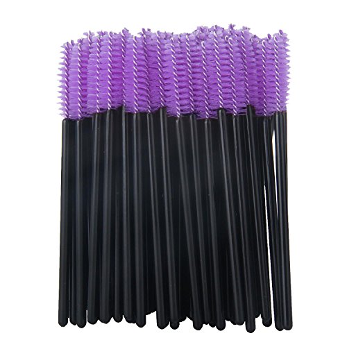 Leegoal(TM) 100 Pieces Disposable Eyelash Brushes Wands Mascara Applicator