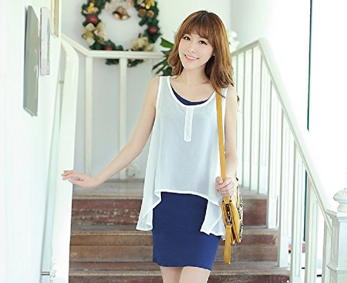 formanism シンプル ふんわり シフォン ノースリーブ ワンピース レディース