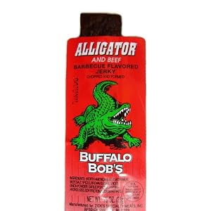 Alligator (North American) and Beef Barbecue Flavored Jerky, .75 OZ
