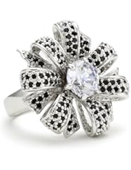 CZ by Kenneth Jay Lane "Traditional Collection" Parisian Couture Bow Ring