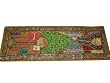Olive Green Beaded Sequin Sari India Wall Hanging Table Tapestry Throw