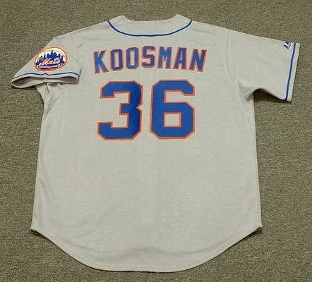 JERRY KOOSMAN New York Mets 1969 Majestic Cooperstown Throwback Away Baseball Jersey, XL