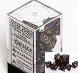 Chessex Opaque Black 7 piece dice set