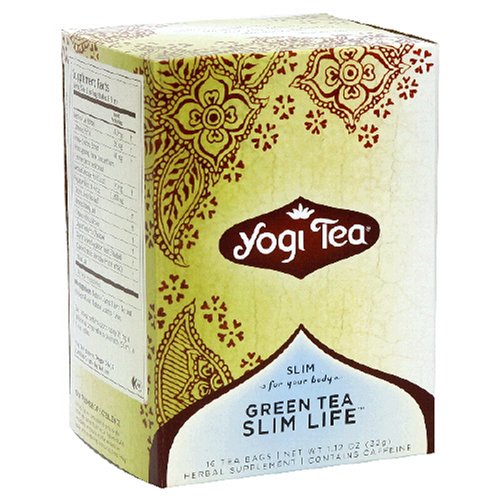 Yogi Tea Healing Formula, Green Tea Slim Life, Tea Bags, 16-Count Boxes (Pack of 6) under Green Teas in The Health and personal care Store