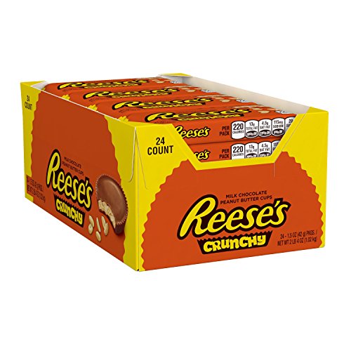 Reese s peanut butter cups (crunchy, 1.5-ounce, pack of…