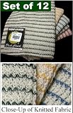 Sunflower Dish Cloths Set of 12 Cloths Assorted Colors 3 Each Red, Green, Blue and Yellow