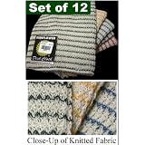 Sunflower Dish Cloths Set of 12 Cloths Assorted Colors 3 Each Red Blue Green and Yellow