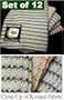 Sunflower Dish Cloths Set of 12 Cloths Assorted Colors 3 Each Red, Green, Blue and Yellow
