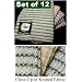 Sunflower Dish Cloths Set of 12 Cloths Assorted Colors 3 Each Red, Green, Blue and Yellow