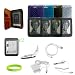 CrazyOnDigital Red Leather Case Cover, Skin Cases Covers with Charger and Screen Protector For Nook 2 Nook Touch Nook Simple Touch (12-item). CrazyOnDigital Retail Package