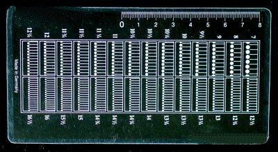 Lighthouse Stamp Perforation Gauge Model ZS