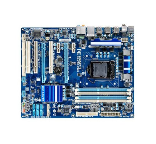 Gigabyte LGA1156 ATI CrossFireX ATX Motherboard GA-P55-USB3