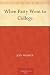Books : When Patty Went to College