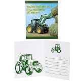 John Deere 2nd Birthday Invitations (8) Party Supplies