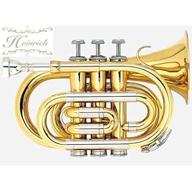 【クリックで詳細表示】Heinrich ヘインリッチ ポケットトランペット ゴールド HTR37P/GD