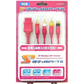 S端子+AVケーブル(ピンク)(Wii用)