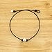 White Pearl Leather Necklace Choker with Single11 mm Pearls on Natural Black Leather