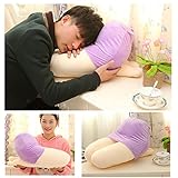 URAKUTOYS 天国からの贈り物　高品質 ひざまくらクッション 女性の太ももを忠実に再現 !!! 膝枕 ひざ枕 ピロー (パープル)