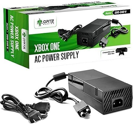 Ortz® AC Adapter Power Supply Cord for Xbox One [NEW VERSION] Best for Charging - Brick Style - Great Charger Accessory Kit with Cable