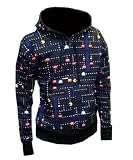 Pac Man Mens Zip Hoodie (Small)
