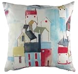 Evans Lichfield Westward Ho St Ives Polyester Fibre Filled Cushion, 17 x 17-inch