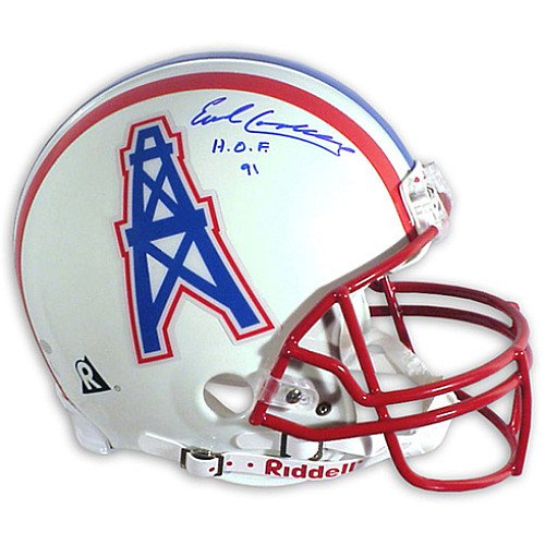 Mounted Memories Houston Oilers Earl Campbell Autographed Helmet