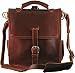 A Chestnut Leather Backpack Messenger Bag "They'll Fight Over When You're Dead"