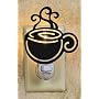 COFFEE cup silhouette NIGHT LIGHT cappucino DECOR NEW