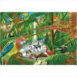 Melissa and Doug Rainforest Cardboard Jigsaw Puzzle (200 pc) by 