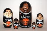 San Antonio Spurs * NBA Basketball * or Any Team your choice * Russian Nesting doll 5 pcs / 6 in