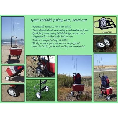 Foldable Fishing Cart, Beach Cart