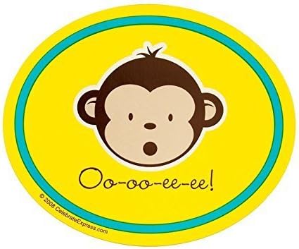 Mod Monkey Stickers (4) Party Supplies by CelebrateExpress