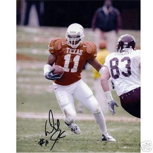Derrick Johnson Autographed Texas Longhorns (Orange Jersey) 8x10 Photo