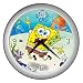 Search : Silver Wall Clock of Spongebob Squarepants Jumping (Sponge Bob Square Pants)