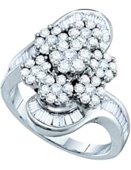 2.0CT DIAMOND FLOWER RING