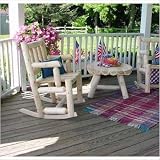 Rustic Natural Cedar Furniture Company® Cedar Log Porch Rocking Chair